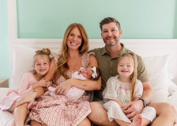 family in bed